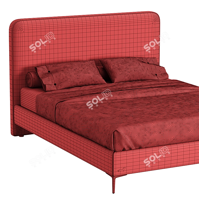 Blade Slim Bed Base Set 3D model image 6