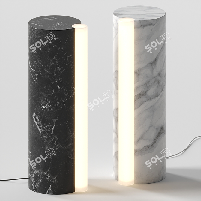 Marble Table Lamp SATELLITE 3D model image 1