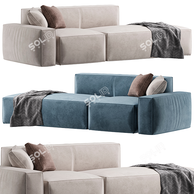 Modern 2015 Boca Sofa Model 3D model image 1