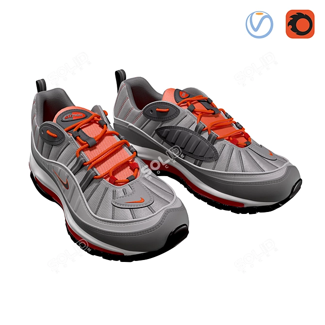 High-Resolution Textured 3D Footwear Model 3D model image 1