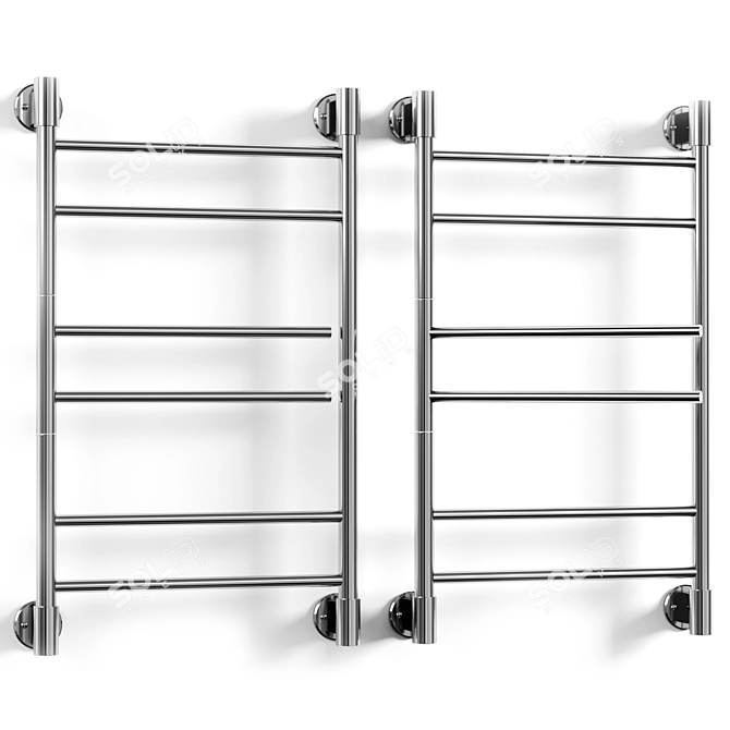 Electric Towel Warmer Chrome 2850x500 3D model image 2