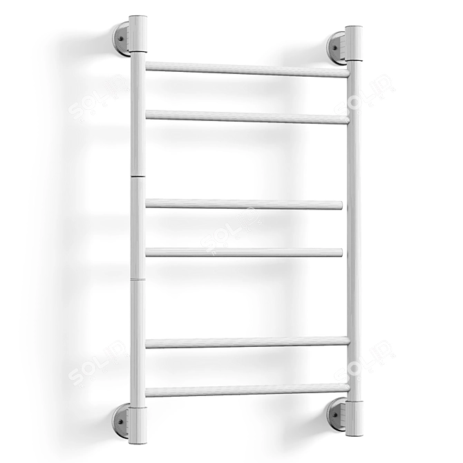 Electric Towel Warmer Chrome 2850x500 3D model image 3