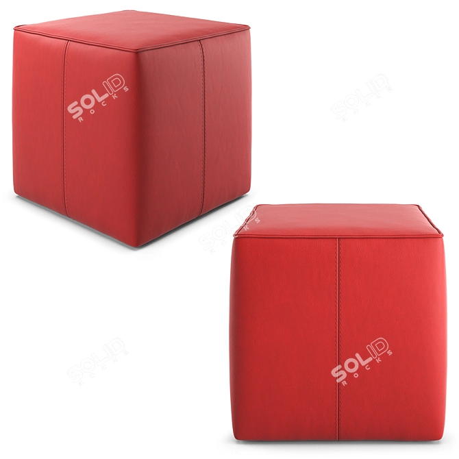 Italian Uchi Pouf by Bontempi Casa 3D model image 2