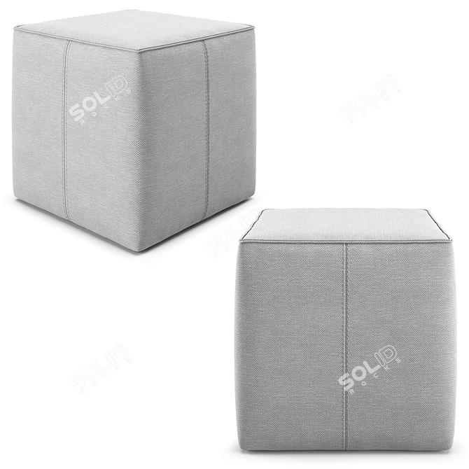 Italian Uchi Pouf by Bontempi Casa 3D model image 3