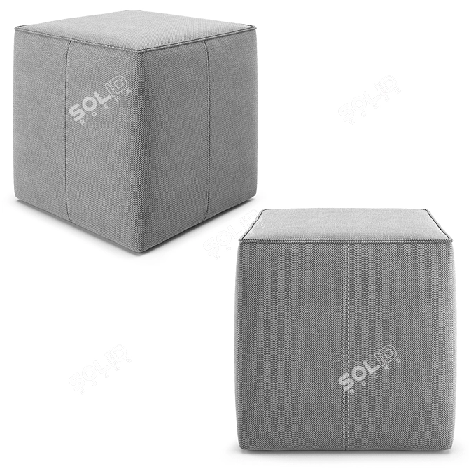 Italian Uchi Pouf by Bontempi Casa 3D model image 6