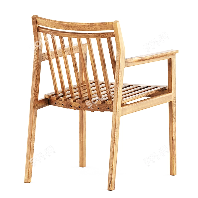 Scandinavian Style Sammen M1 Chair 3D model image 4