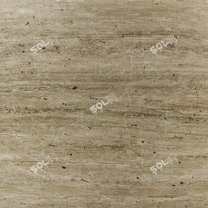 Travertine Stone Texture, 4K Render 3D model image 2