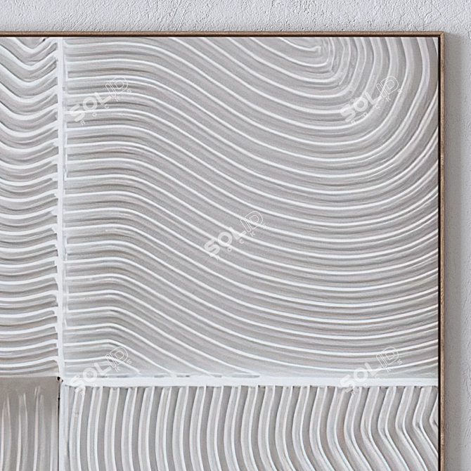 Artistic Wall Paintings Set & Textures 3D model image 4