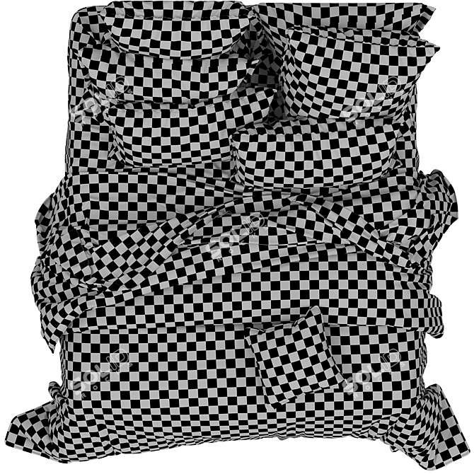 Bianca Barclay Olive Coverlet Set 3D model image 4