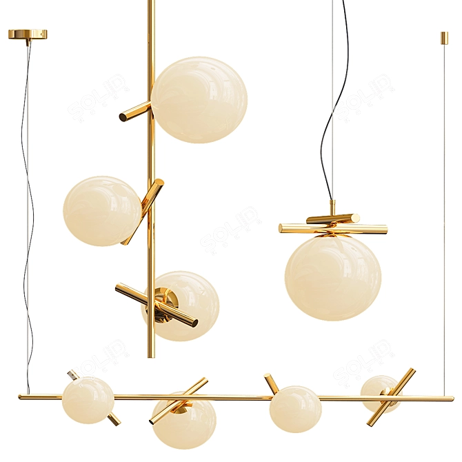 Elegance Defined: Lampatron KIRAN Collection 3D model image 1