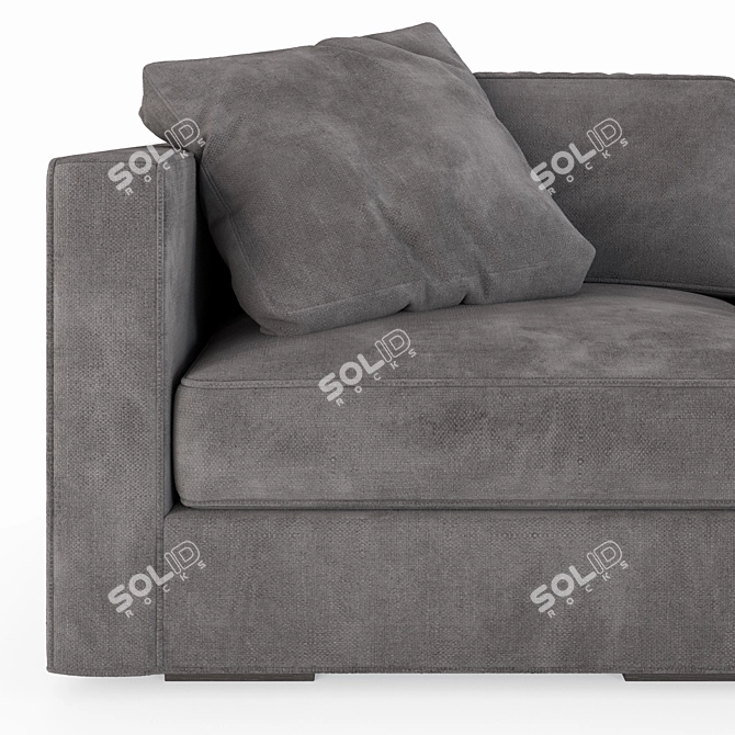 Maddox Slim-Arm Modular Sofa 3D model image 3