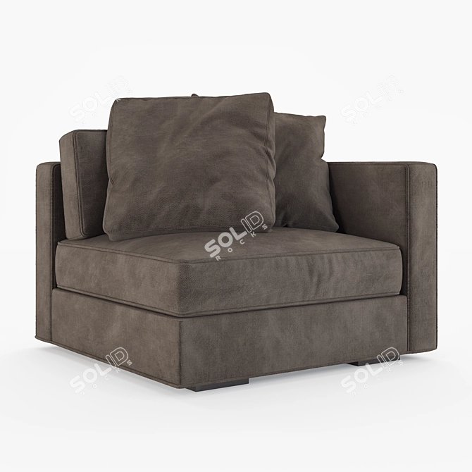 Maddox Slim-Arm Modular Sofa 3D model image 5