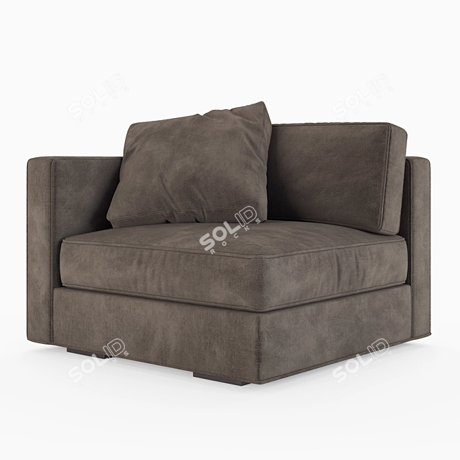 Maddox Slim-Arm Modular Sofa 3D model image 6