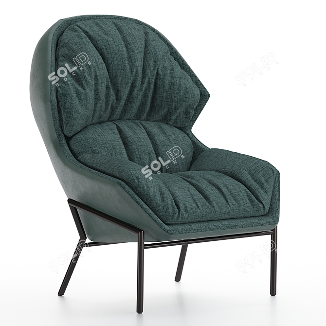 Realistic 3D Chair Model 3D model image 1