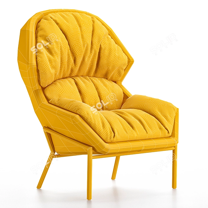 Realistic 3D Chair Model 3D model image 2