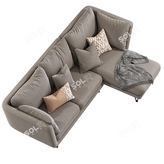 Modern Corner Sofa Topim 18 3D model image 3