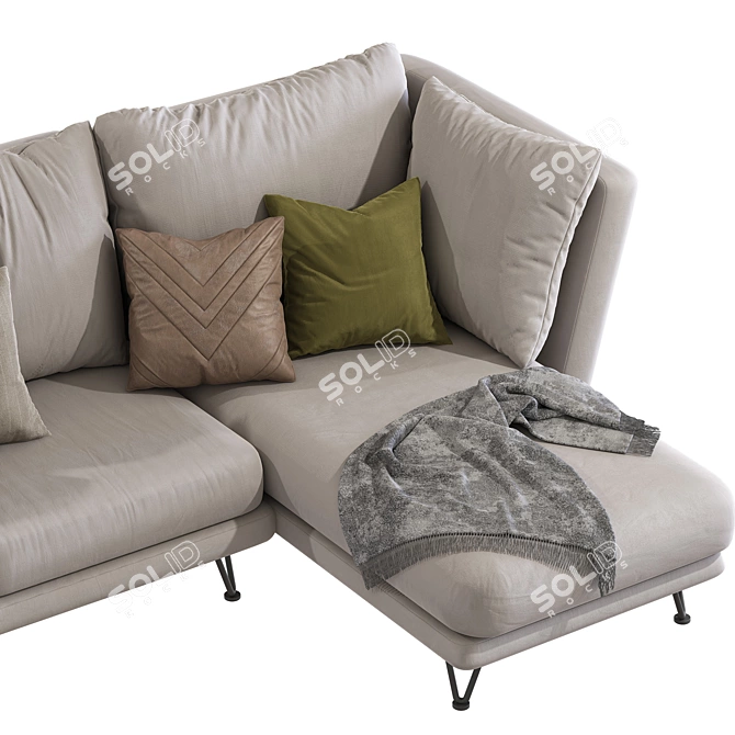 Modern Corner Sofa Topim 18 3D model image 6