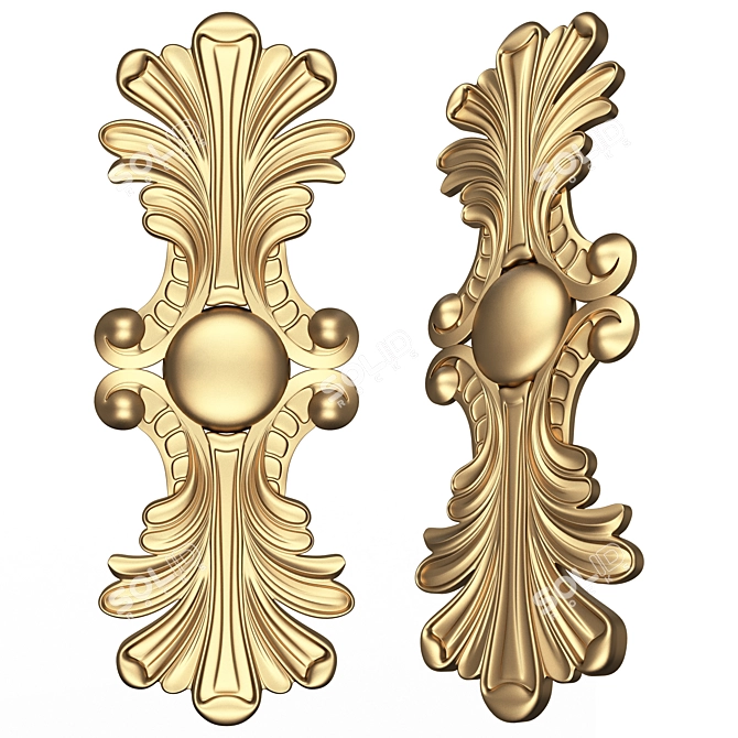 Carved Decor Furniture for 3D Modeling 3D model image 1