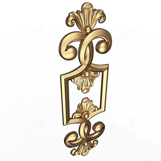 Carved Decor Furniture 3D Model 3D model image 2