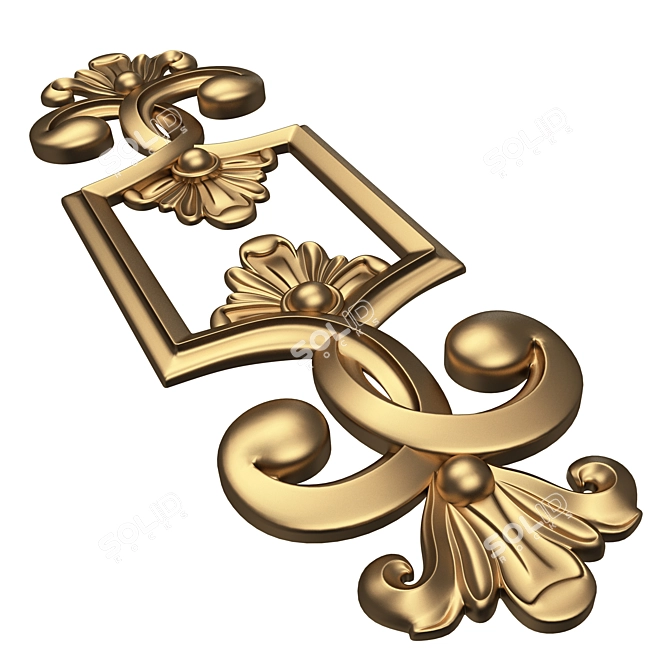 Carved Decor Furniture 3D Model 3D model image 4