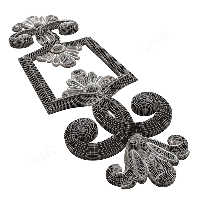 Carved Decor Furniture 3D Model 3D model image 5