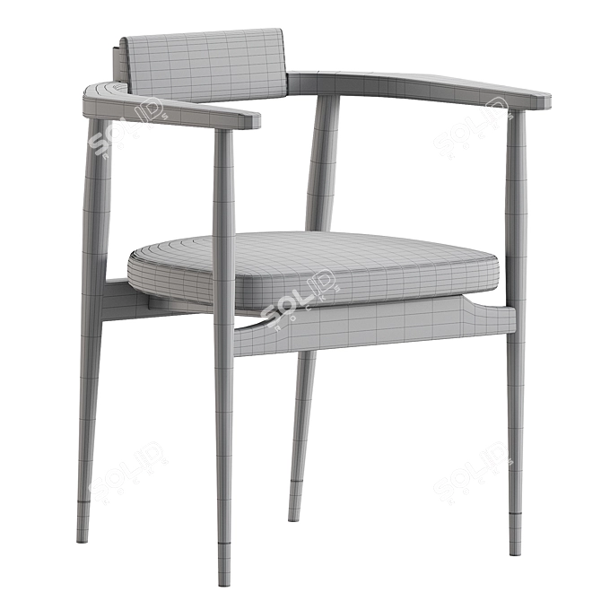 Modern Dining Chair 3D Model 3D model image 5