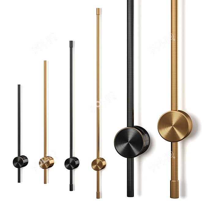 Modern Minimal LED Wall Lamp 3D model image 1