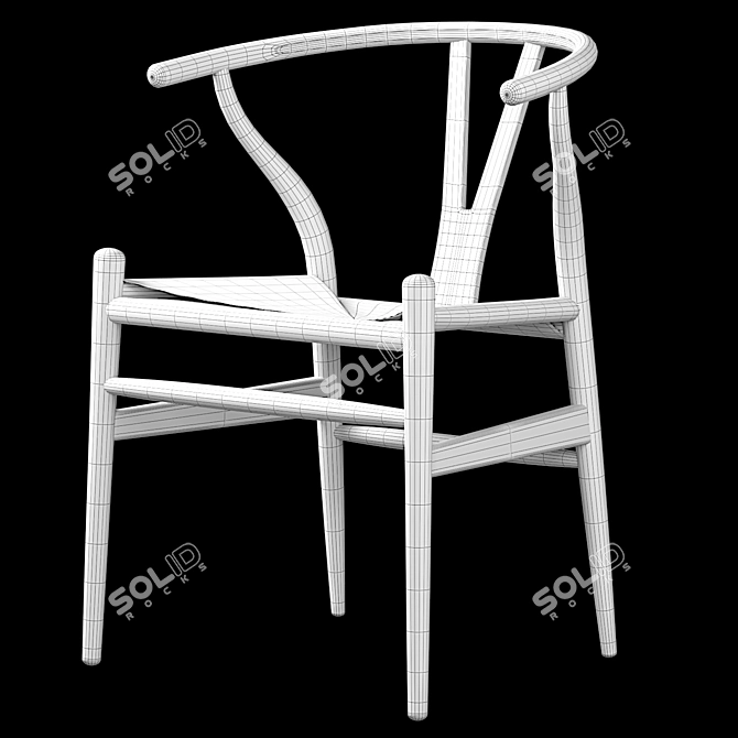 Carl Hansen CH24 Wishbone Chair 3D model image 4