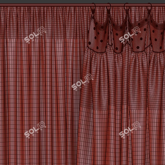 Refurbished Curtain No. 187 3D model image 5