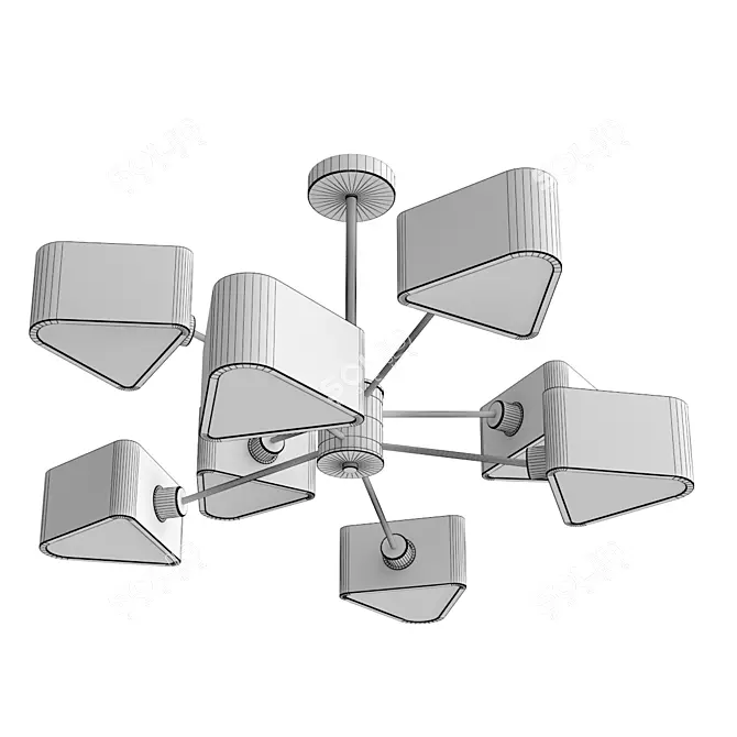 Freya BRIANNE Chandelier 80cm Diameter 3D model image 3