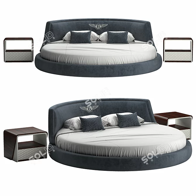 Luxury Bentley Avebury Bed:frame 3D Model 3D model image 2