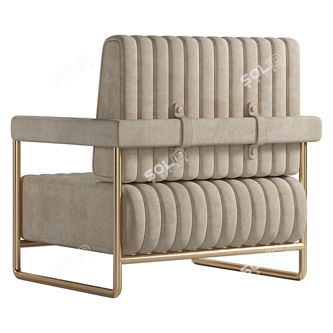  Modern Valley Armchair Design 3D model image 2