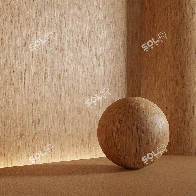  Seamless Wood Material 3D Model 3D model image 4