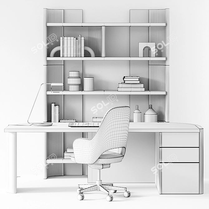 Modern Office Set by Baxter 3D model image 5