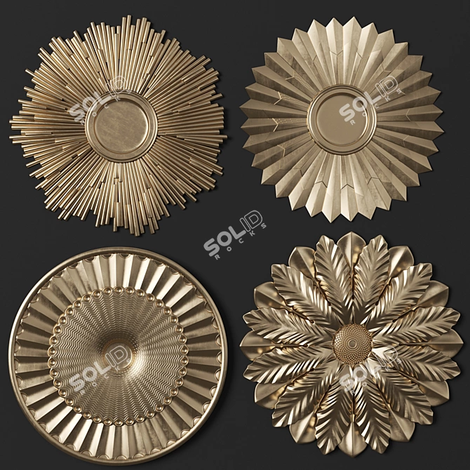 3Dmax-Corona Compatible Trim Ornament 3D model image 1