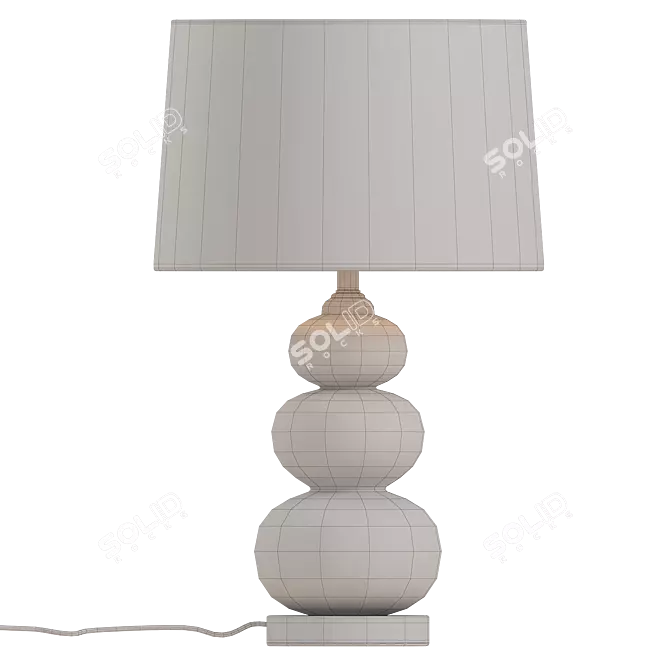 Modern V-Ray Table Lamp Fixture 3D model image 2