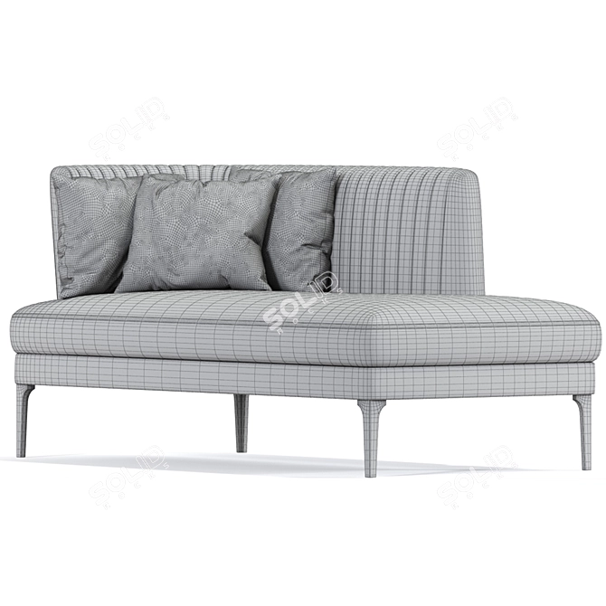 Modern Chaise Lounge 3D Models 3D model image 2