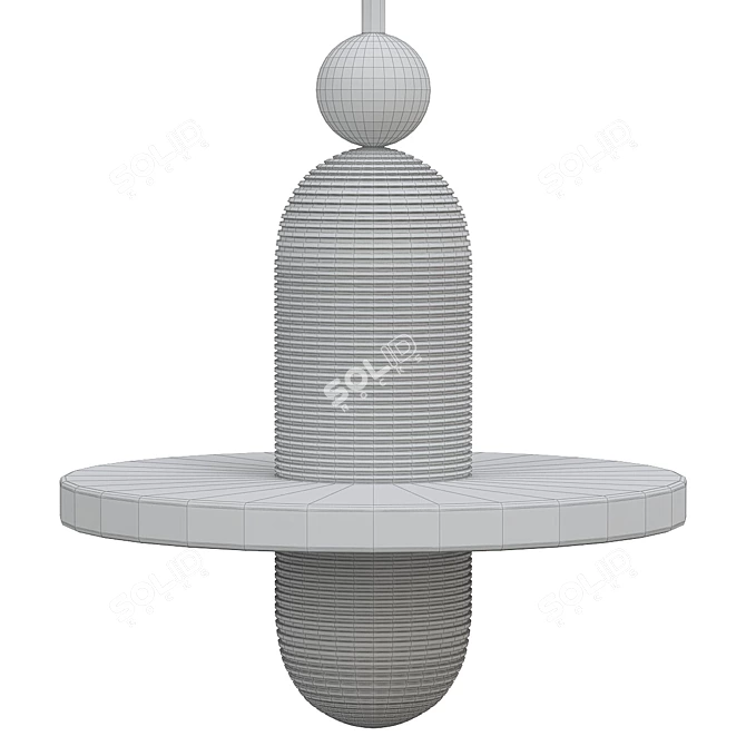 Minimalistic Pendant Light Fixture 3D model image 2