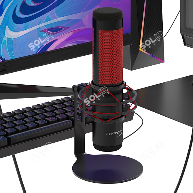 Gaming Streamer Setup Kit 3D model image 2