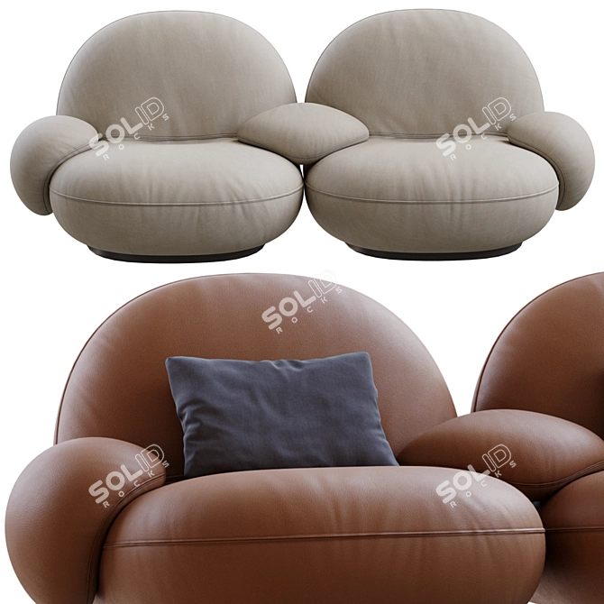 Modern Comfort: Pacha Sofa Design 3D model image 1