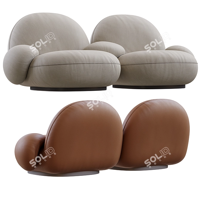 Modern Comfort: Pacha Sofa Design 3D model image 5