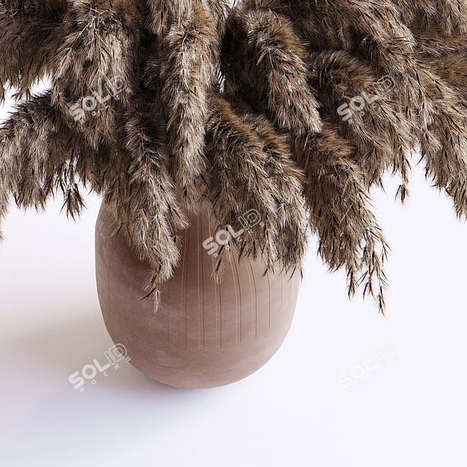  Pampas Grass Bouquet Arrangement 3D model image 2