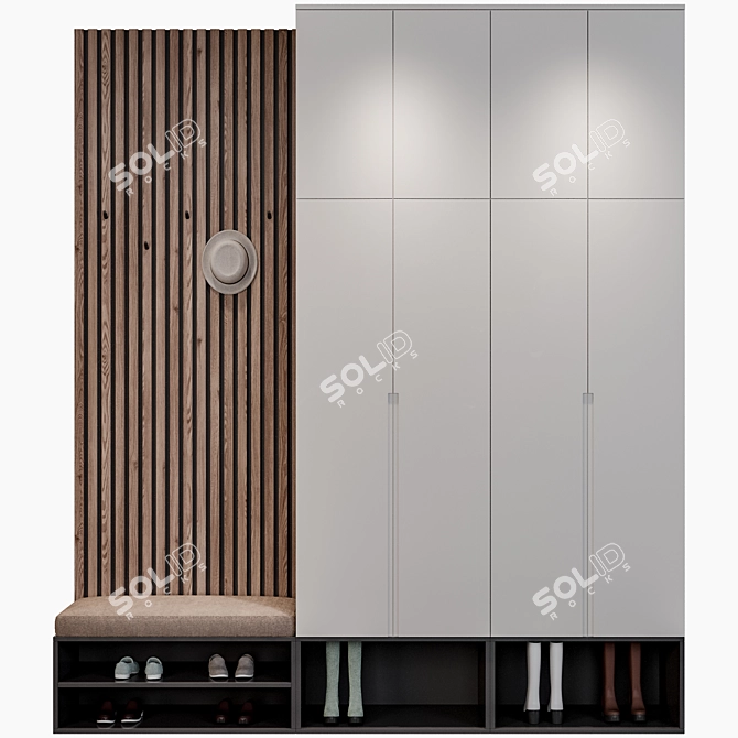 Home Hallway Ensemble 3D model image 2