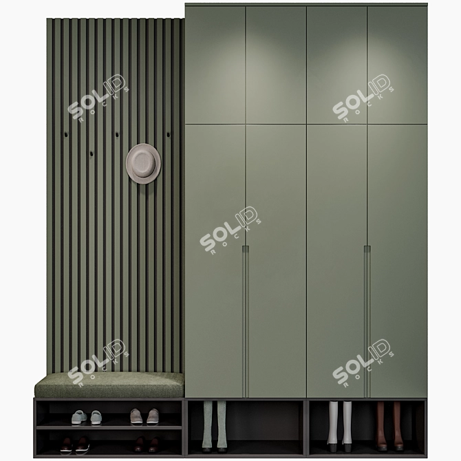 Home Hallway Ensemble 3D model image 4