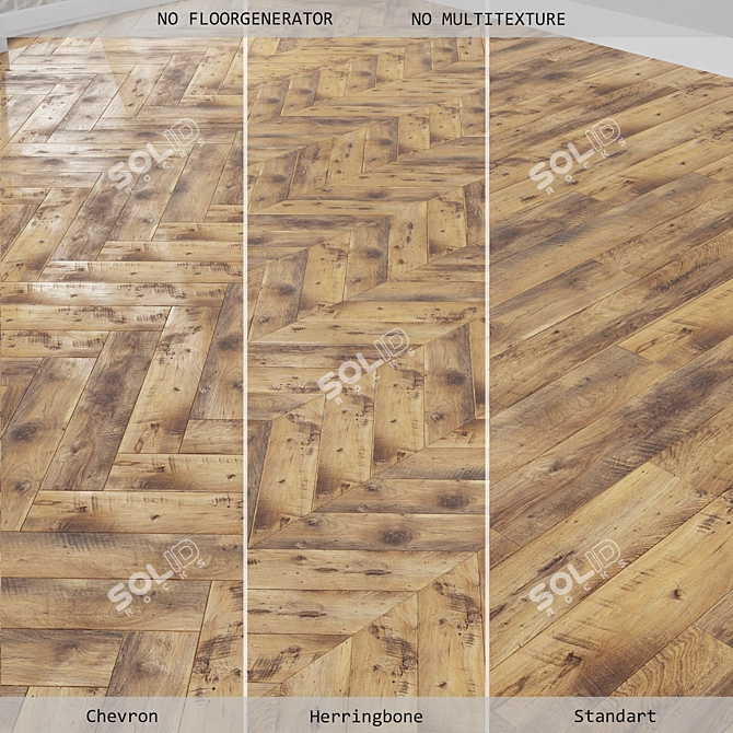 Versatile Laminate Flooring Options 3D model image 1