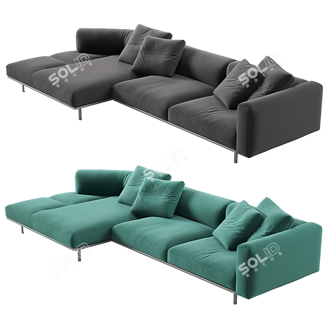 Modern Minimalist Knoll Matic Seat 3D model image 2