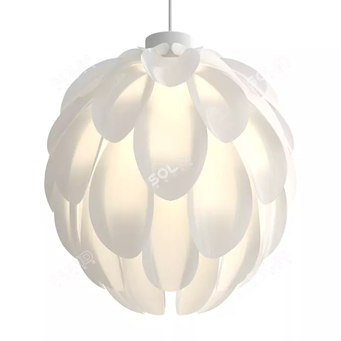 Modern Pendant Light Fixture 3D model image 1