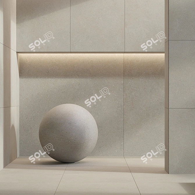 Concrete Porcelain Tiles Bundle - 3D Texture Set 3D model image 3
