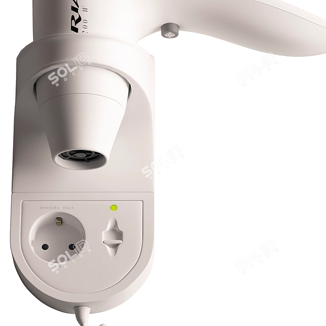 Aria 1200w Hotel Hair Dryer 3D model image 3