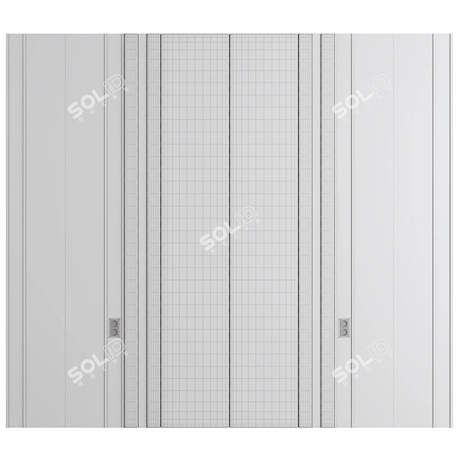 Decorative Wall Panel 3D Model 3D model image 2